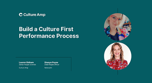 Build a Culture First Performance Process