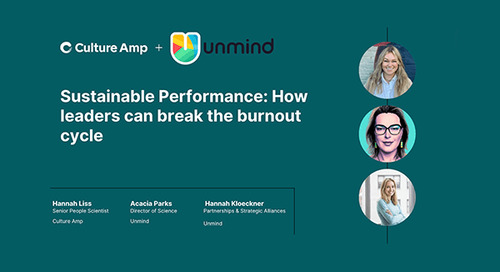 Sustainable Performance: How leaders can break the burnout cycle