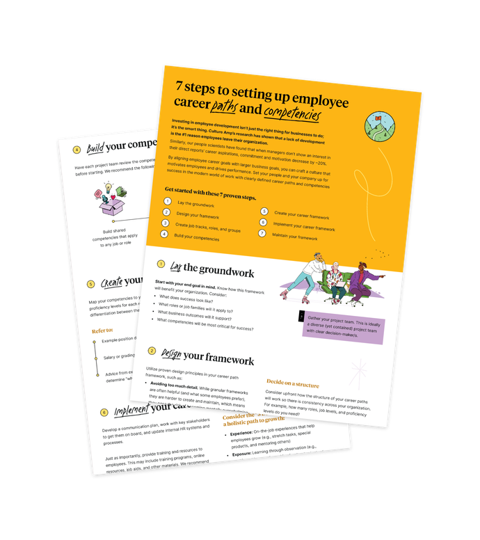 implementing career paths and competencies report