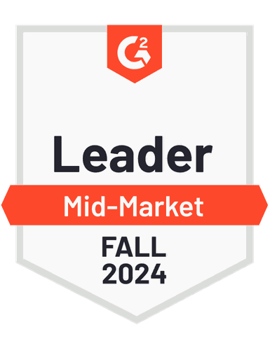 Mid-Market leader - Fall 2024 - G2 badge