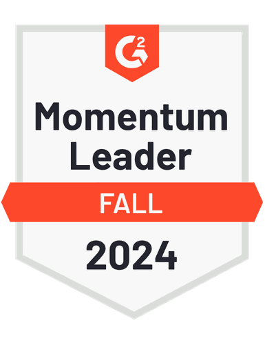 Momentum leader - Fall 2024 - G2 badge